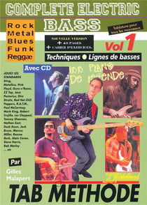 Complete electric bass t.1 rébillard cd