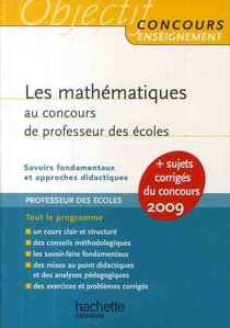 Objectif concours : les mathématiques au CRPE (édition 2090)