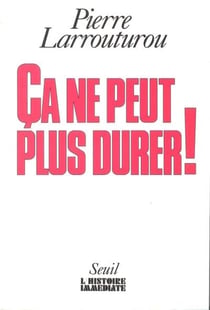 Ca ne peut plus durer !