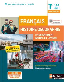 Français histoire-géographie EMC term bac pro : livre + licence élève (regards croisés) (édition 2021)