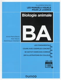 Biologie animale : cours avec exemples concrets, QCM, exercices corrigés