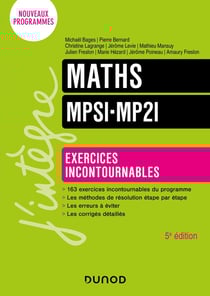 Maths - MPSI-MP2I - exercices incontournables (5e édition)
