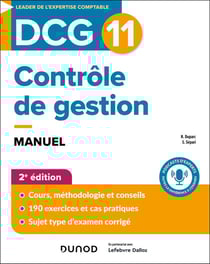 DCG 11 : Contrôle de gestion - Manuel (2e édition)