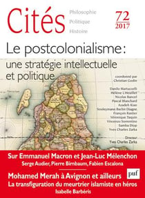 REVUE CITES Tome 72 : le post-colonialisme : une stratégie intellectuelle et politique (édition 2017)