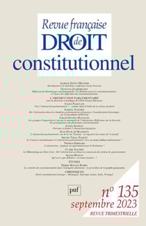 Revue française de droit constitutionnel n.135