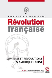 Annales historiques de la Révolution française n° 365 (3/2011)