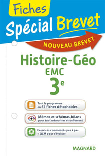 Fiches spécial brevet : histoire-géo, EMC - 3e (nouveau brevet)