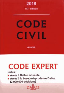 CODE DALLOZ EXPERT - CODE CIVIL 2018