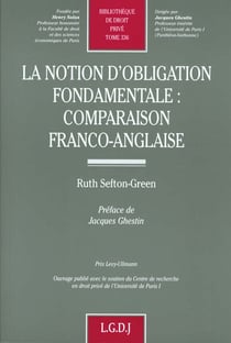 La notion d'obligation fondamentale : comparaison franco-anglaise - vol336