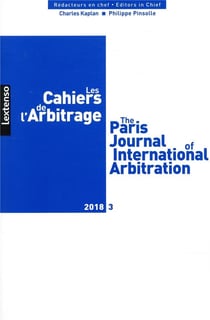 Les cahiers de l'arbitrage n.2018/3