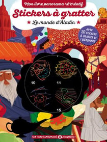 Stickers à gratter - le monde d'aladin