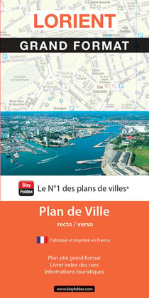 Lorient : plan de ville - grand format (édition 2023)