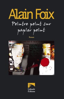 Peintre peint sur papier peint