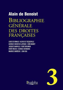 Bibliographie générale des droites françaises Tome 3