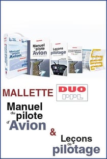 MALLETTE DUO PPL : LE MANUEL DU PILOTE D'AVION  20e ED + LECONS DE PILOTAGE 7e ED