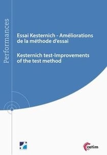 Essai Kesternich, améliorations de la méthodes d' essai / Kerternich test-Improvements of the test method