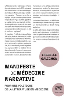 Manifeste de médecine narrative : Pour une politique de la littérature en médecine