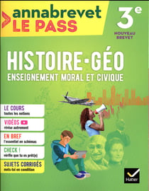 Annabrevet le pass : histoire-géographie EMC - 3e (édition 2018)