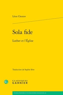 Sola fide : Luther et l'Église