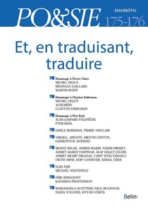 REVUE PO&SIE n.175 : traduire/retraduire