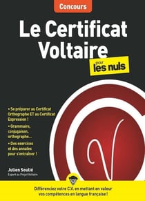 Le certificat Voltaire pour les nuls : concours