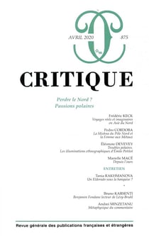 Revue Critique n.875 : Perdre le Nord ? Passions polaires
