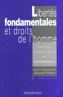 Libertes fondamentales et droits de l'homme