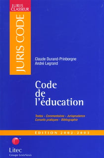 Code de l'education - edition 2002-2003