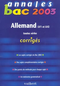 Allemand - toutes series