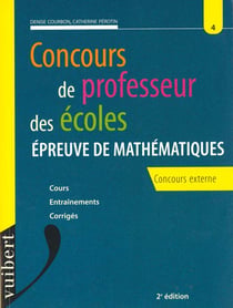 Professeur des ecoles : epreuves de maths