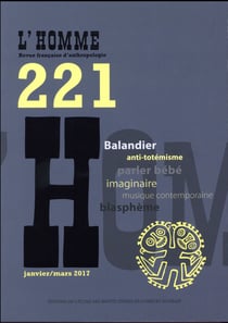 REVUE L'HOMME n.221