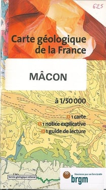 Mâcon, carte géologique de la France