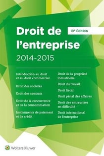 Droit de l'entreprise (édition 2014/2015)