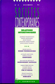 SOCIETES CONTEMPORAINES Tome 4 : relations interethniques