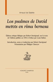 Los psalmes de David - metvts en rima bernesa