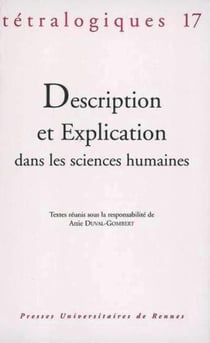 Description et explication dans les sciences humaines