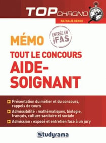 Mémo - tout le concours aide-soignant