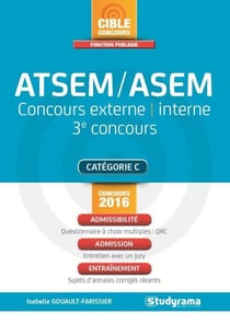 Atsem-asem - concours externe, interne, 3e concours - catégorie c (concours 2016)