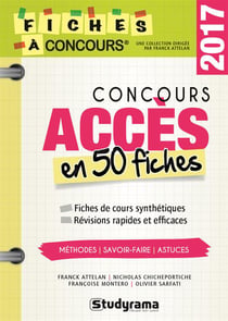 Concours Accès - en 50 fiches (2017)