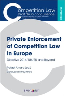 Private enforcement of competition law in Europe