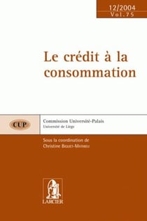 Le credit a la consommation - cup 75 - 3 decembre 2004