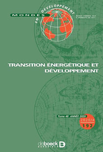 Mondes en développement 2020/4 - 192 - Transition énergétique et développement