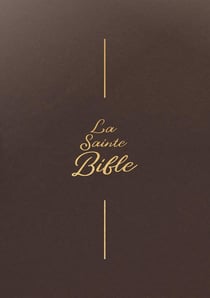 La Sainte Bible Segond 1910 - Brun, vinyle, souple, gros caractères