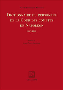 Dictionnaire du personnel de la cour des comptes de Napoléon - 1807-1808