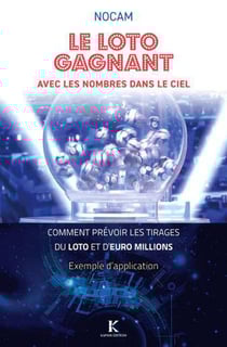 Le loto gagnant, avec les nombres dans le ciel