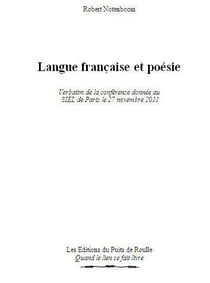 Langue française et poésie
