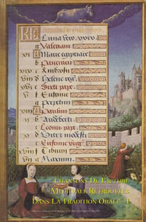 Chansons de facture médiévale  retrouvées dans la tradition orale