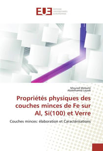 Proprietes physiques des couches minces de fe sur al, si(100) et verre