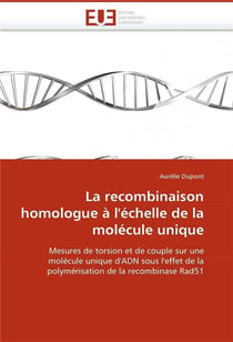 La recombinaison homologue a l'echelle de la molecule unique