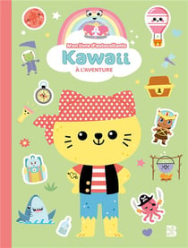 Kawaii livre d'autocollants a l'aventure